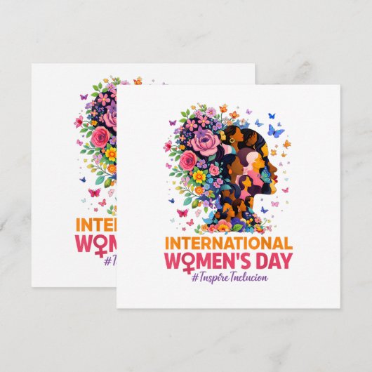 Carte Journée internationale des femmes (Devant / Derrière)