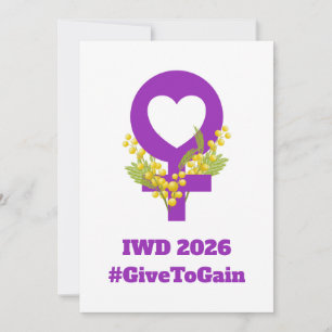 Carte Journée internationale des femmes 2026 IWD Donner 