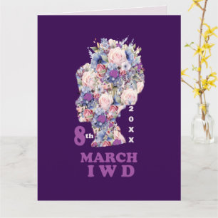 Carte Journée internationale des femmes 2027 violet