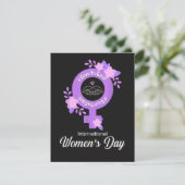 Carte Journée internationale des femmes 8 mars (Debout devant)