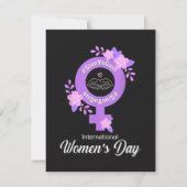 Carte Journée internationale des femmes 8 mars (Dos)