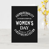 Carte Journée internationale des femmes | 8 mars Égalité (Fleur jaune)