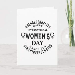 Carte Journée internationale des femmes Égalité du 8 m