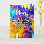 Carte Journee internationale des meres verset biblique c (Fleur jaune)