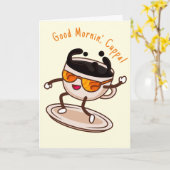 Carte Journée internationale du café (Fleur jaune)