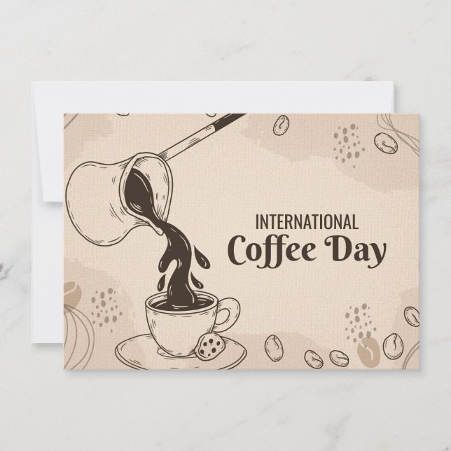 Carte Journée internationale du café+ (Devant)