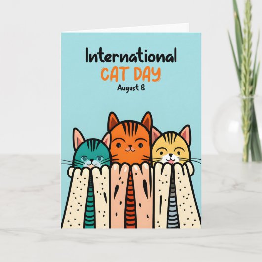 Carte Journée internationale du chat  (Devant)