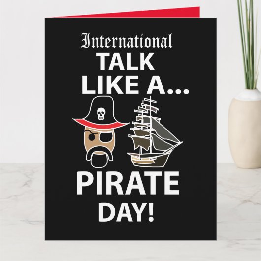 Carte Journée internationale du pirate (Devant)