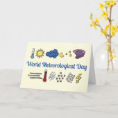 Carte Journée météorologique mondiale (Fleur jaune)