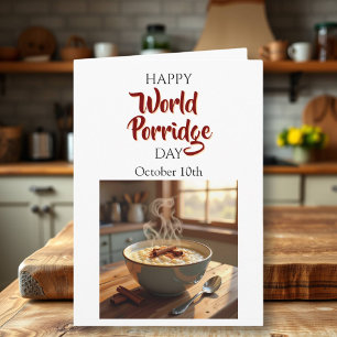 Carte Journée mondiale de la porridge - 10 octobre