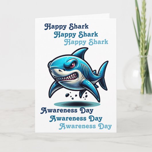 Carte Journée mondiale de sensibilisation aux requins | (Devant)