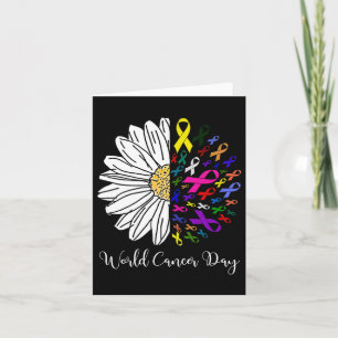 Carte Journée mondiale du cancer Mois du cancer Soutien