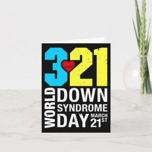 Carte Journée mondiale du syndrome de Down 21 mars pour
