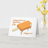 Carte Journée nationale de la crème 14 août (Fleur jaune)