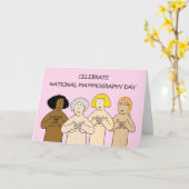 Carte Journée nationale de la mammographie Octobre Dessi (Fleur jaune)