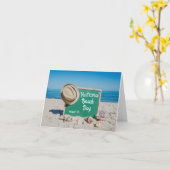 Carte Journée nationale de la plage (Fleur jaune)