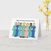 Carte Journée nationale de l'adjoint aux soins infirmier (Fleur jaune)