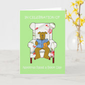 Carte Journée nationale de lecture du livre 6 septembre (Fleur jaune)