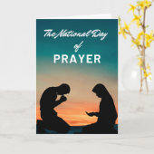 Carte Journée nationale de prière (Fleur jaune)