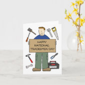 Carte Journée nationale des commerçants (Fleur jaune)