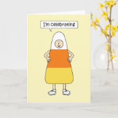 Carte Journée nationale des cornets de bonbons - Octobre (Fleur jaune)