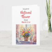 Carte Journée nationale des fleurs - 21 mars (Devant)