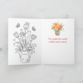 Carte Journée nationale des fleurs - 21 mars (Intérieur)