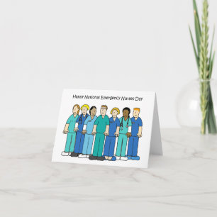 Carte Journée nationale des infirmières d'urgence octobr