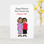 Carte Journée nationale des meilleurs amis le 15 août (Fleur jaune)