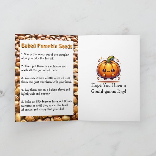 Carte Journée nationale des semences Citrouilles - Premi (Intérieur)