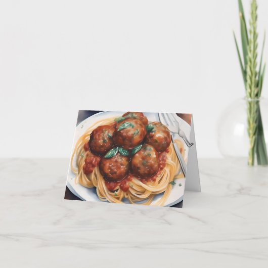 Carte Journée nationale des spaghetti C - 4 janvier - Aq (Devant)