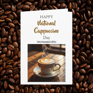 Carte Journée nationale du cappuccino 8 novembre