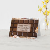 Carte Journée nationale du chocolat 9 février (Fleur jaune)