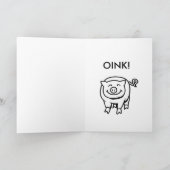 Carte Journée nationale du cochon 1er mars (Intérieur)