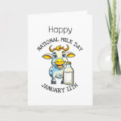 Carte Journée nationale du lait 11 janvier (Devant)