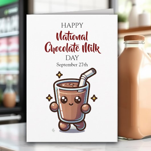 Carte Journée nationale du lait chocolaté
