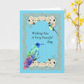 Carte Journée pacifique pour les aînés dans la maison de (Fleur jaune)