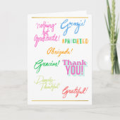 Carte Journée professionnelle Merci (Devant)