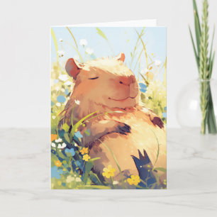 Carte Journées paresseuses du capybara