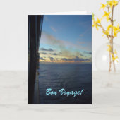 Carte Jours à Sea Bon Voyage (Fleur jaune)