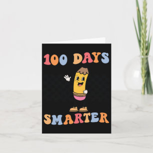 Carte Jours Crayon Super Rétro Plus Intelligent 100 Jour