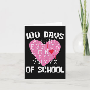 Carte Jours D'Alphabet Scolaire 100e Jour Enseignant Étu