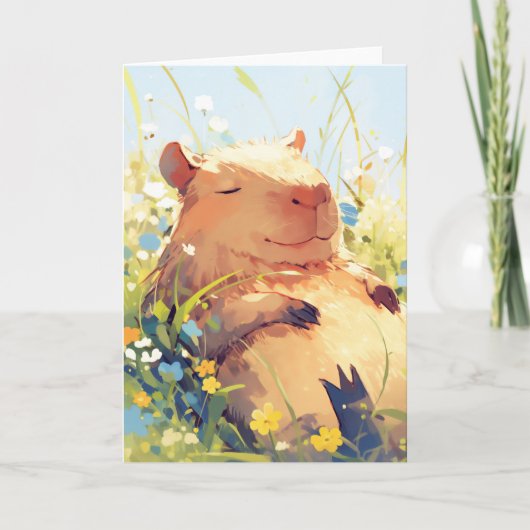 Carte Jours de Capybara Lazy (Devant)