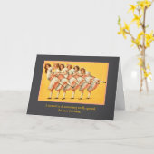 Carte Jours de Danse Terminés (Fleur jaune)