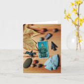 Carte jours de fin automne (Fleur jaune)