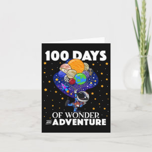 Carte Jours De L'École Astronaut Space Boys Enfants 100e