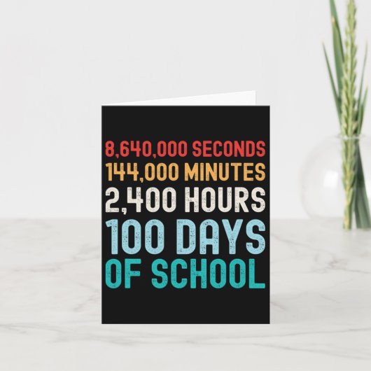 Carte Jours De Mathématiques Scolaires (Devant)
