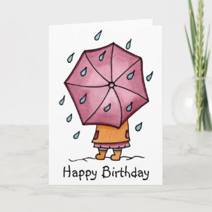 Carte Jours de pluie Anniversaire