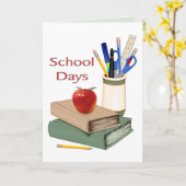 Carte Jours d'école encore vie (Fleur jaune)