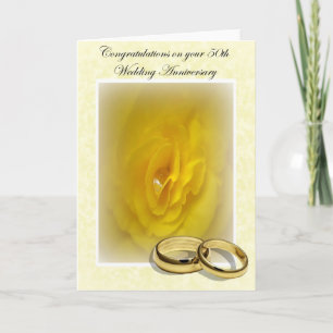 Carte Jours d'or - cinquantième anniversaire de mariage